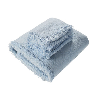 Hayes Quilt Cover Set Soft Blue by Bianca