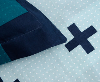Christo Blue Quilt Cover Set by Ardor