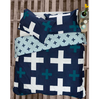 Christo Blue quilt cover set