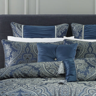 Clementine Navy Decorator Cushion 40 x 30cm by Bianca