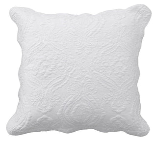 Cordelia White European Pillowcase by Bianca