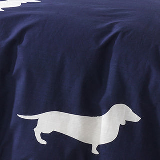 Dachshund Indigo Quilt Cover Set by Bianca