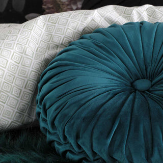 Tempo Emerald Round Cushion (Filled) by Logan & Mason