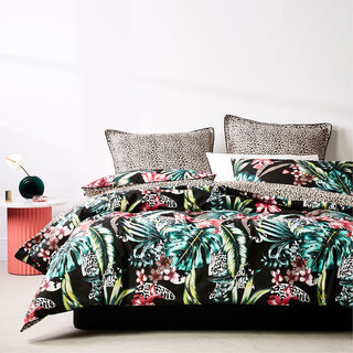 Etta Black Quilt Cover Set By Logan & Mason