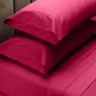 Jenny Mclean Hotel Collection 1000tc Cotton FUSCHIA Sheet Set