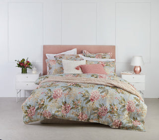 Hazelwood Green Quilt cover set by Logan and Mason 