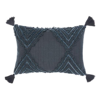 Heather Slate 40 x 60cm Cushion by Linen House
