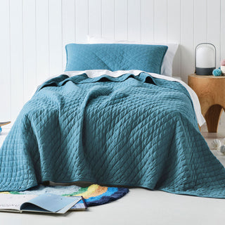 Tee Teal Coverlet Set by Hiccups