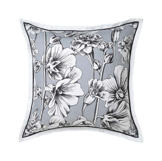 Jacinta Silver European Pillowcase by Logan & Mason