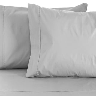 Jenny Mclean S'Allonger 1000tc Cotton Rich SILVER Sheet Set QUEEN SIZE