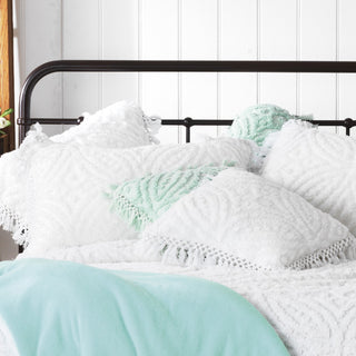 Kalia White Bedspread Set and Accessories by Bianca