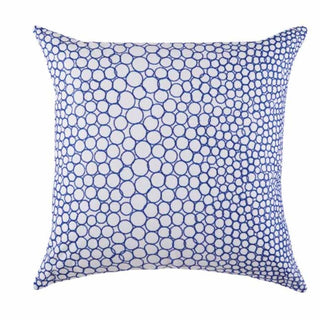 Koska Blue Square Cushion by KAS