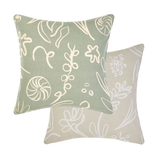Adley Eucalyptus Square Filled Cushion by Linen House