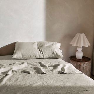 Nimes Pure Linen Natural SHEET SET by LINEN HOUSE