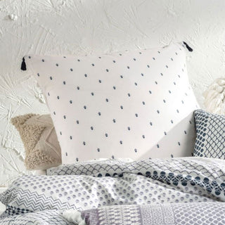 Anika Blue European Pillowcase by Linen House