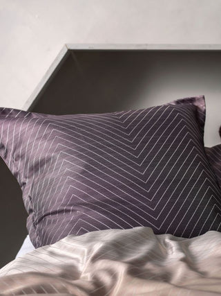 Filament Plum European Pillowcase by Linen House