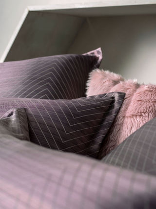 Filament Plum Quilt Cover Set by Linen House Pillows
