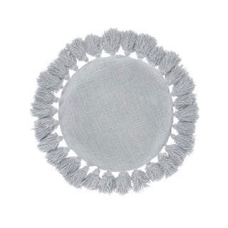 Florida Grey Round Cushion 45cm by Linen House