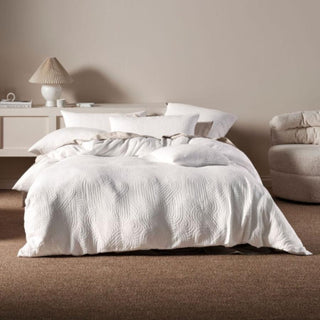 Lila Sugar Quilt Cover Set by Linen House