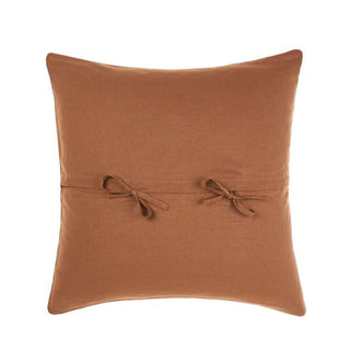 Nimes Cinnamon Linen European Pillowcase by Linen House