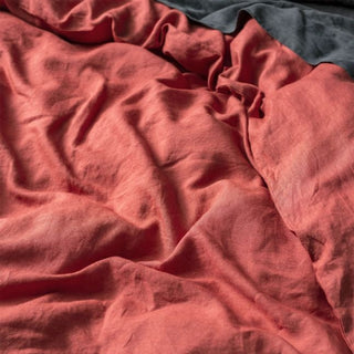 Nimes Sangria Linen Quilt Cover Set