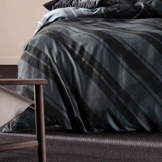 Phoenix Quilt Cover Set Slate by Linen House