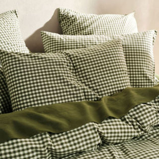 Springsteen Moss Quilt Cover Set by Linen House