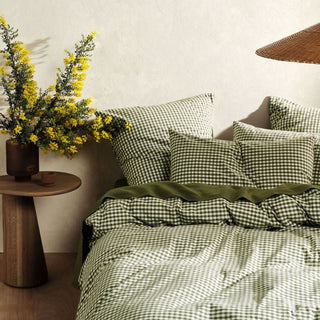 Springsteen Moss European Pillowcase by Linen House