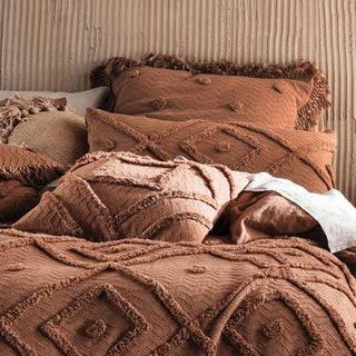Adalyn Pecan 50 x 50cm Cushion by Linen House