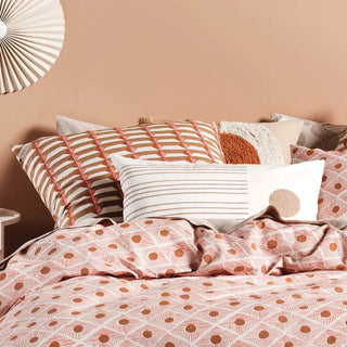 Aida Coral European Pillowcase by Linen House