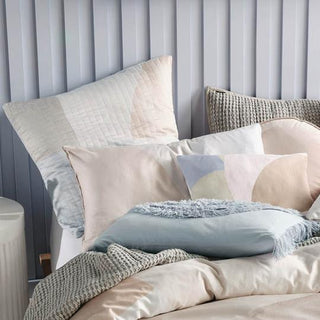 Eisha Sky Quilt Cover Set by Linen House