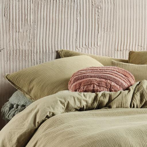 Elysian Mocha Quilt Cover Set by Linen House Planet Linen