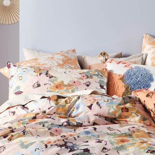 Fergie Peony 48 x 48cm Filled Cushion by Linen house