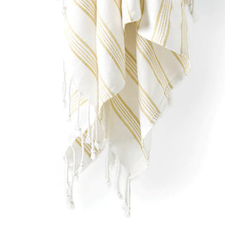 Hammam ORNOS CELERY Beach Towel 100 x 180cm by Linen House