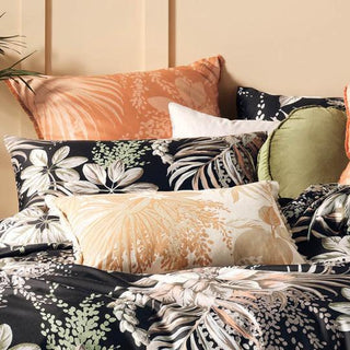 Harlow Black Quilt Cover Set by Linen House