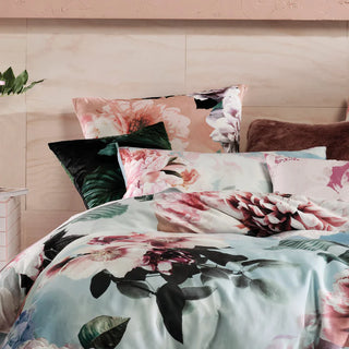 Julieta Arctic Quilt Cover Set by Linen House