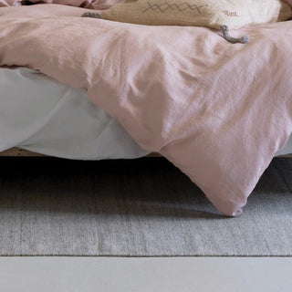Nimes Rose Pink Linen QUILT COVER SET  by Linen House
