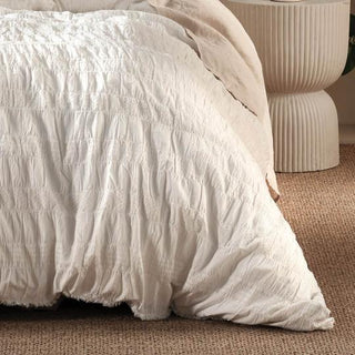 Shrimpton White Quilt Cover Set by Linen House