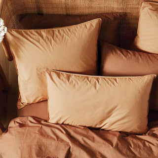 Terra Organic Cotton Caramel Quilt Cover Set by Linen House