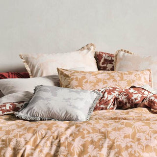 Tourelles Paprika Quilt Cover Set by Linen House