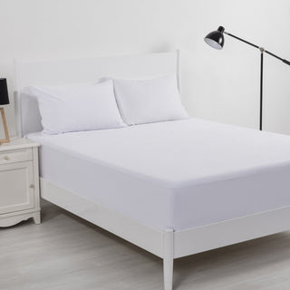 Deluxe Waterproof Cotton Velour Mattress Protector by Bianca