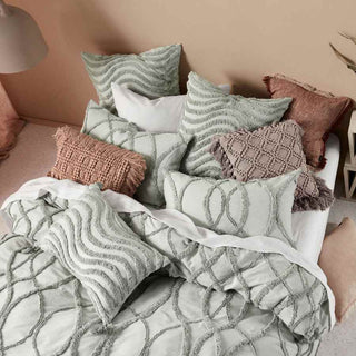 Amadora Smoke Quilt Cover Set by Linen House