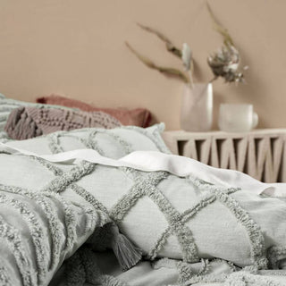 Amadora Smoke Quilt Cover Set by Linen House