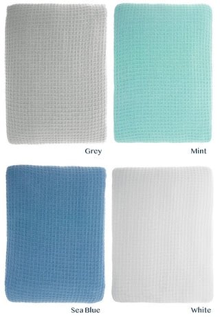 100% Cotton Waffle Blankets by Linen House