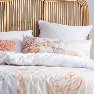Maggie Peach Quilt Cover Set by Logan & Mason