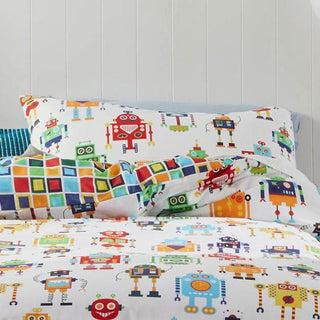 Robots Multi Quilt Cover Set by Logan and Mason Kids