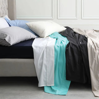 400TC Egyptian Cotton Sateen Granite EUROPEAN Pillowcase by Logan and Mason