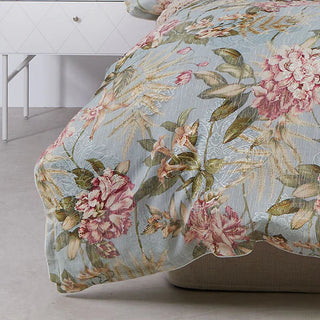 Hazelwood Green Quilt Cover Set by Logan and Mason Platinum