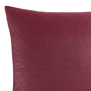 Lisbon Cabernet European Pillowcase by Logan and Mason Platinum