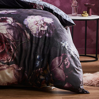 Marbella Charcoal Quilt cover set by Logan and Mason Platinum